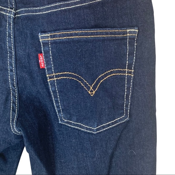 New LEVI’S 512 Slim Taper Boys Dark Wash Jeans Size 12 - Picture 13 of 16